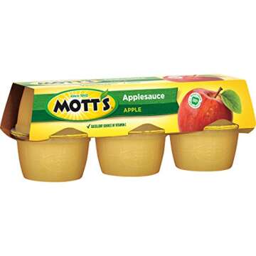 Mott's Applesauce Cups, 6-Pack for Healthy Snacking