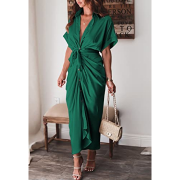 Elegant Satin Ruched Maxi Dress for Date Night