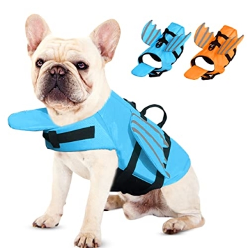 SUNFURA Dog Life Jacket - Reflective Pet Vest for Safety