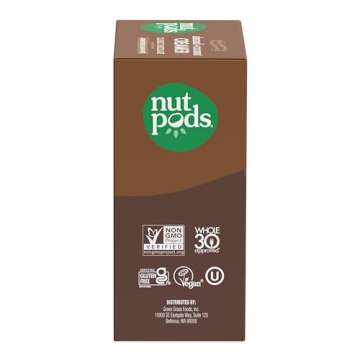 nutpods Classic Chocolate Unsweetened Dairy-Free Creamer, Made from Almonds and Coconuts, Whole30, Keto, Gluten Free, Non-GMO, Vegan, Kosher (3-Pack)