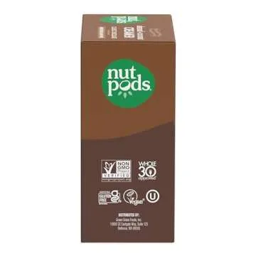nutpods Classic Chocolate Unsweetened Dairy-Free Creamer, Made from Almonds and Coconuts, Whole30, Keto, Gluten Free, Non-GMO, Vegan, Kosher (3-Pack)