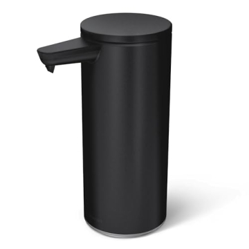 simplehuman Touch-Free Rechargeable Soap Dispenser Matte Black