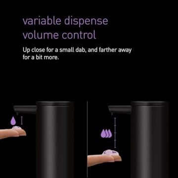 simplehuman Touch-Free Rechargeable Soap Dispenser Matte Black