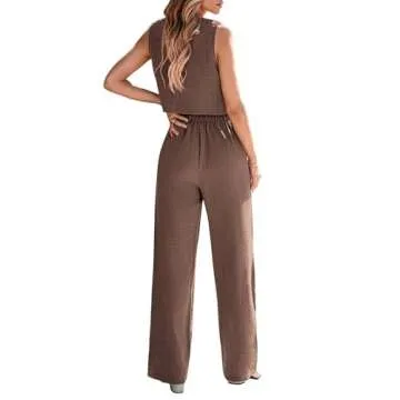 KIRUNDO Stylish Women's Summer Two-Piece Blazer and Pants Set for Work or Casual Wear