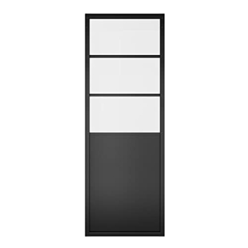 Modern French Glass Sliding Barn Door - Elegant Space-Saving Design
