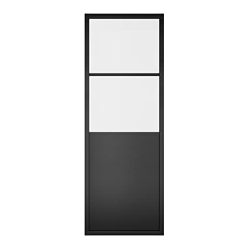 Modern French Glass Sliding Barn Door - Elegant Space-Saving Design