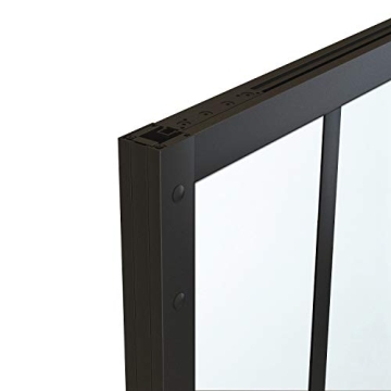 Modern French Glass Sliding Barn Door - Elegant Space-Saving Design