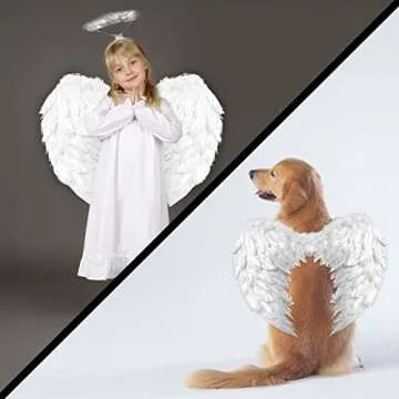 Toffos Angel Wings for Adult Costume for Halloween and Christmas