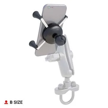RAM Mounts X-Grip Universal Phone Holder with Ball RAM-HOL-UN7BU with B Size 1" Ball