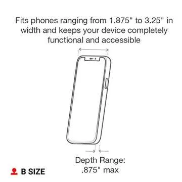 RAM Mounts X-Grip Universal Phone Holder with Ball RAM-HOL-UN7BU with B Size 1" Ball