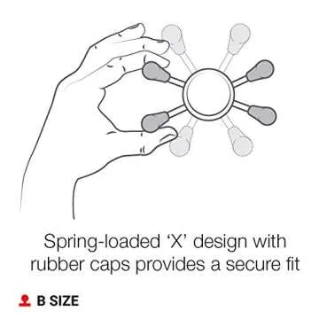 RAM Mounts X-Grip Universal Phone Holder with Ball RAM-HOL-UN7BU with B Size 1" Ball