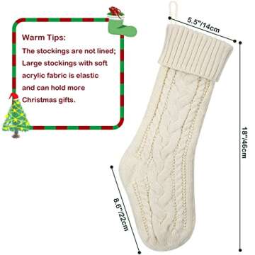 KaKaPops Christmas Stockings 6 Pack Perfect for Holiday Decor