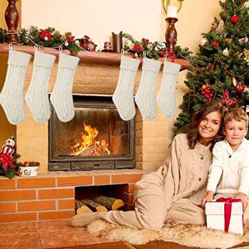 KaKaPops Christmas Stockings 6 Pack Perfect for Holiday Decor