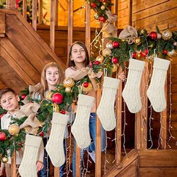 KaKaPops Christmas Stockings 6 Pack Perfect for Holiday Decor