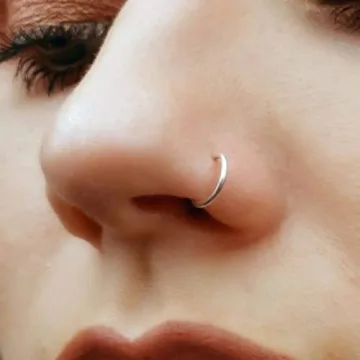 Fake Clip On Nose Rings - 20g Set of 2 Styles