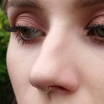 Fake Clip On Nose Rings - 20g Set of 2 Styles
