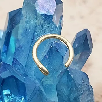 Fake Clip On Nose Rings - 20g Set of 2 Styles