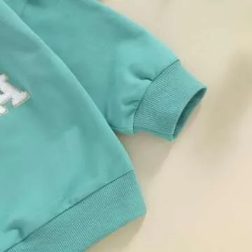 YINGISFITM Toddler Baby Girl Boy Easter Outfit Bunny Shirt Embroidery Long Sleeve Crewneck Sweatshirt Sweater Blouse Top (egg stra green,4-5 Years)