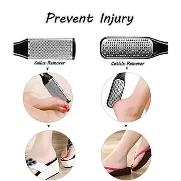 Professional Pedicure Kit, 26 in 1 Stainless Steel Foot Care Tools With Foot File and Callus Remover for Men Women Travel