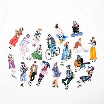 Artistic 100pcs Scrapbook Stickers for Journaling and Crafts