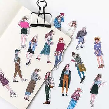 Artistic Scrapbook Stickers Set for Journaling Crafts