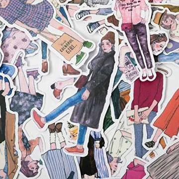 Artistic Scrapbook Stickers Set for Journaling Crafts