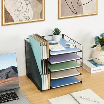 LEKETREE 5-Tier Desk Organizer - Stylish Office Solution