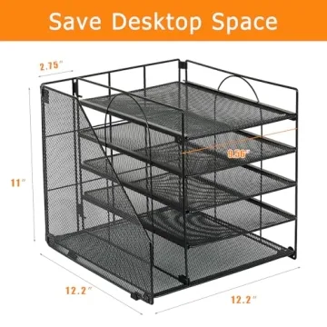 LEKETREE 5-Tier Desk Organizer - Stylish Office Solution