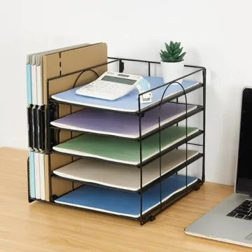 LEKETREE 5-Tier Desk Organizer - Stylish Office Solution