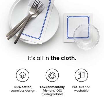 MY DRAP Linen Cocktail Napkins, Silver Stars, 100 Units