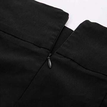 GRACE KARIN Women Black Skirts Slim Business Pencil Skirt Knee Length Skirt Wear to Work S