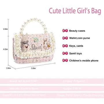 AO ALI VICTORY Toddler Gifts Kids Purse for Little Girls Mini Girl's Handbag Shoulder Crossbody Bag