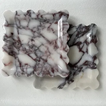 SAIDKOCC Vintage Natural Marble Tray for Luxe Decor