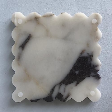 SAIDKOCC Vintage Natural Marble Tray for Luxe Decor