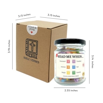 Inspirational Bible Verse Jar for Christian Gifts