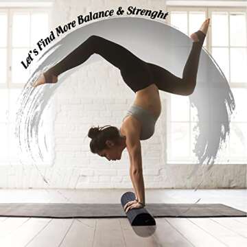 Yes4All EPP Half Roller - Versatile 12 Inch Foam Roller