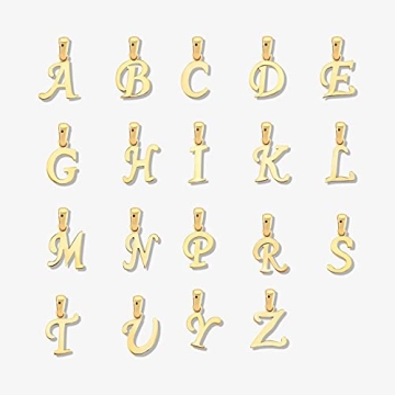 GELIN 14K Solid Gold Custom Initial Necklace for Women