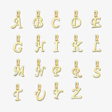 GELIN 14K Solid Gold Custom Initial Necklace for Women