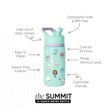 Durable Simple Modern Kids Summit Water Bottle 14oz