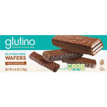 Glutino Gluten Free Wafers, Luxuriously Delicious, Chocolate Flavor, 4.6 oz