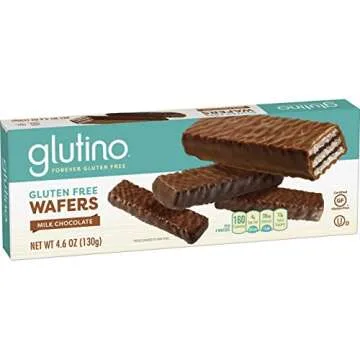 Glutino Gluten Free Wafers, Luxuriously Delicious, Chocolate Flavor, 4.6 oz