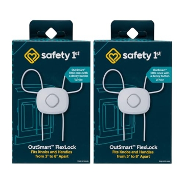 Safety 1st OutSmart Flex Lock - Ultimate Toddler Cabinet Safety, 2 Pack