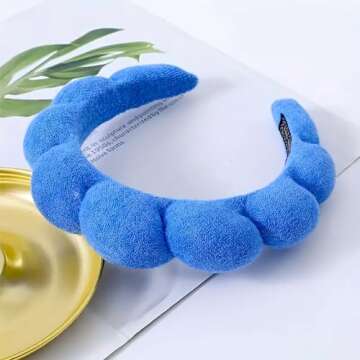 HitModa Spa Terry Cloth Headbands for Facial Skincare, Makeup Application, Face Washing, Mask and Skin Treatments