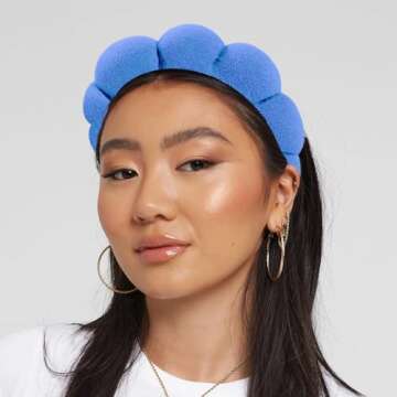 HitModa Spa Terry Cloth Headbands for Facial Skincare, Makeup Application, Face Washing, Mask and Skin Treatments
