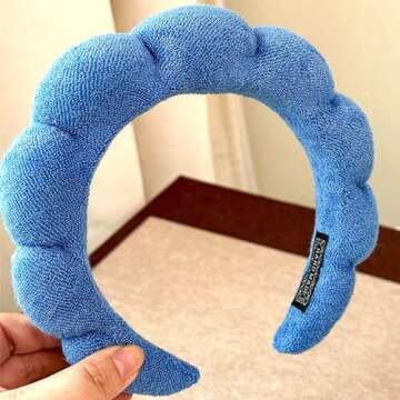 HitModa Spa Terry Cloth Headbands for Facial Skincare, Makeup Application, Face Washing, Mask and Skin Treatments