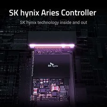SK Hynix Platinum P41 500GB PCIe NVMe Gen4 M.2 2280 Internal Gaming SSD, Up to 7,000MB/S, Compact M.2 Form Factor SSD - Internal Solid State Drive with 176-Layer NAND Flash