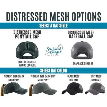 Custom Area Code Hat | Distressed Baseball Cap or Ponytail Hat | Custom Embroidered Hat