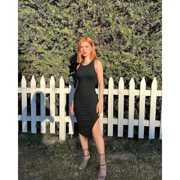 OQQ Women's 2 Piece Sexy Ribbed Dress for All Occasions