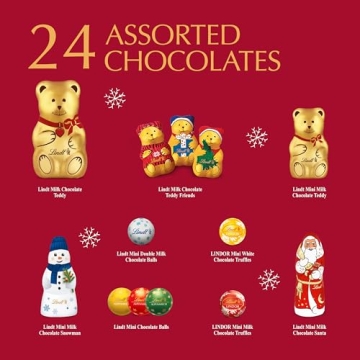 Lindt TEDDY Sleigh Assorted Chocolate Advent Calendar