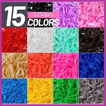 Colorful Hair Ties & Clips Set for Girls - Teenitor